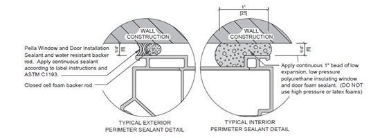 typical sealant recommendations for vinyl products
