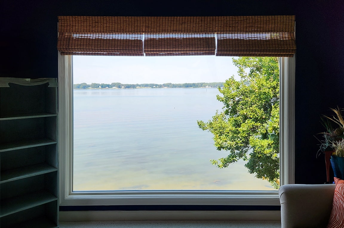 Northern neck waterfront home replacement window.