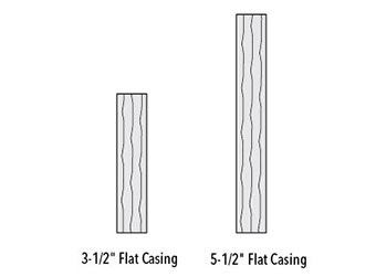 3 1/2 flat casing and 5 1/2 flat casing