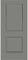 a white steel 6-panel entry door