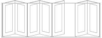 bifold panel configuration 5 left 2 right