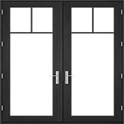contemporary hinged door top row grille pattern