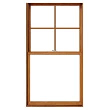 lifestyle double-hung window with custom grilles