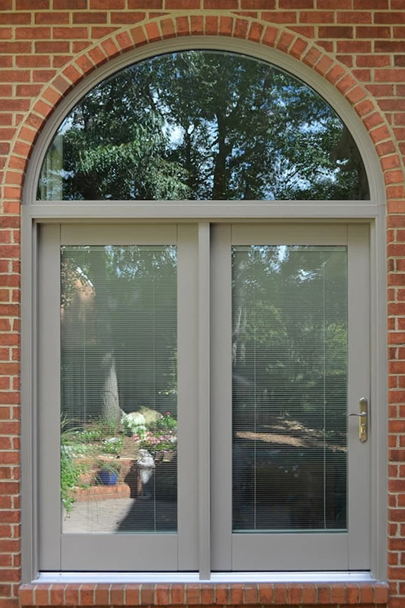 Close up of newly replaced Pella patio French Door on Henrico home. 