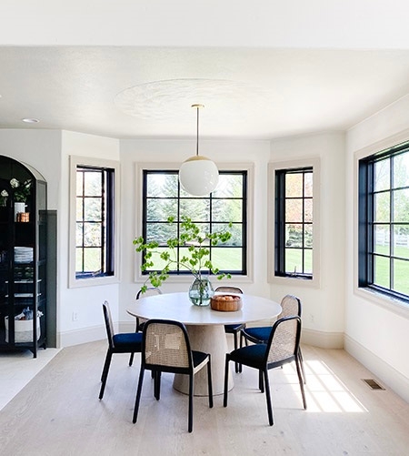 Before And After: Chris Loves Julia Custom Windows In Breakfast Nook ...