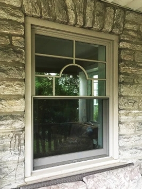 Philadelphia home wood window replacement.