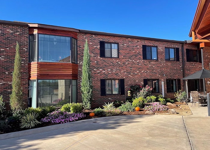 new black pella windows elevate assisted living home