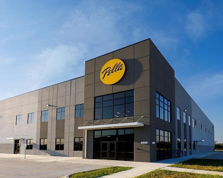 The Pella showroom of Wichita, Kansas with dark exterior contemporary style