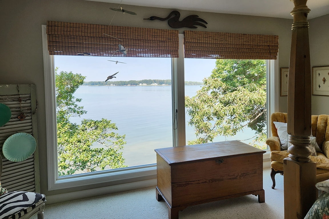 Northern neck waterfront home aluminum clad window replacement. 