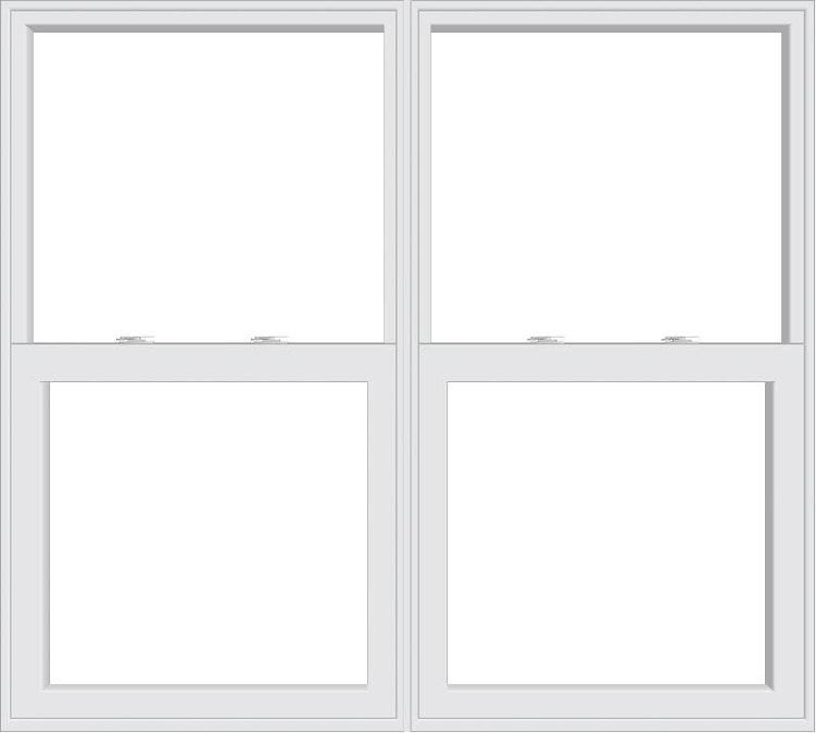 2-wide mulled Pella Encompass Single-Hung Windows