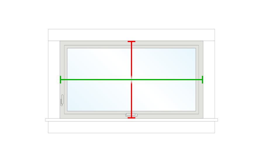 how to measure awning or casement windows