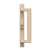 Almond sliding patio door handle illustration
