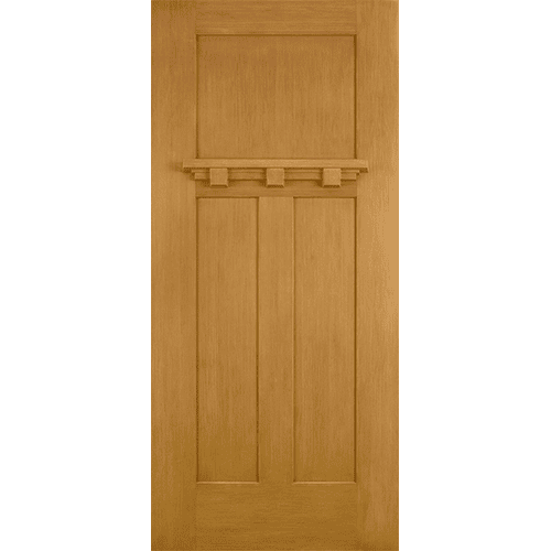 solid craftsman entry door