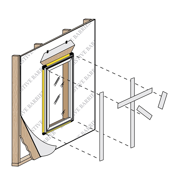 New Construction installation for Steady Set with Before Building Wrap - step 4