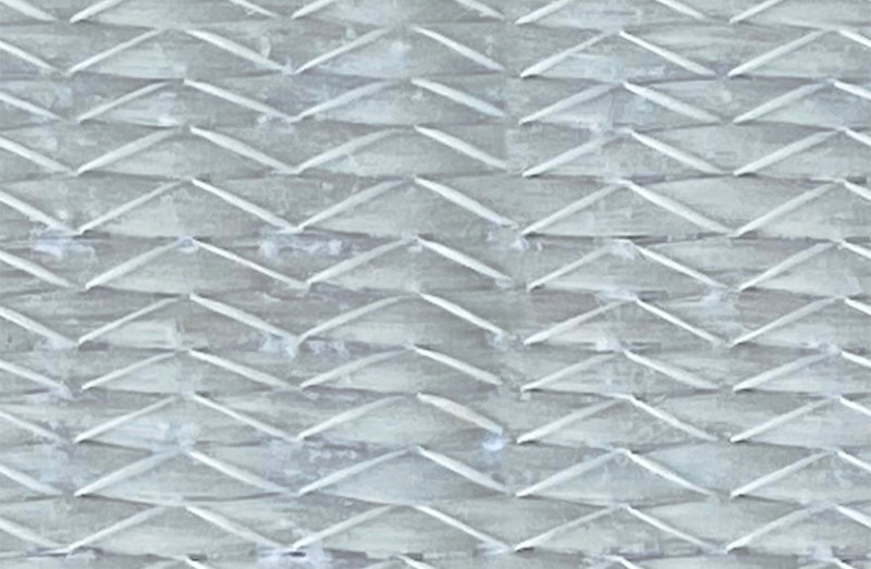 a close view of pella's fiberglass material