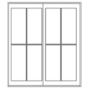 Custom sliding door illustration of custom grilles