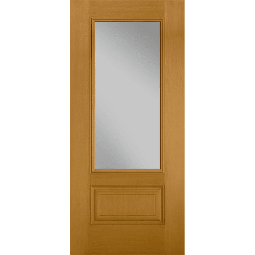 3/4 light entry door with glass
