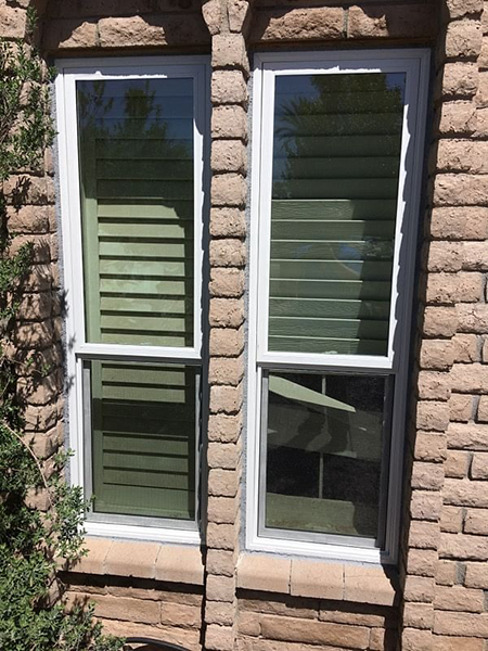 Two new-updated hung windows on a Phoenix-area home