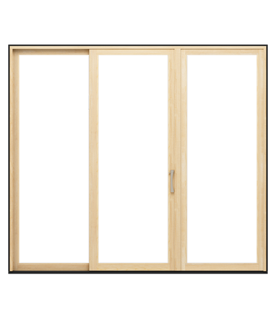 3-Panel Wood Lifestyle Series Sliding Patio Door