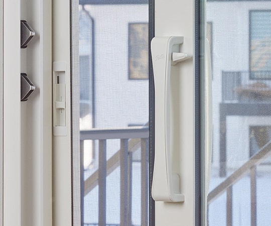 Patio Door Hardware Pella, Exterior Sliding Door Lock
