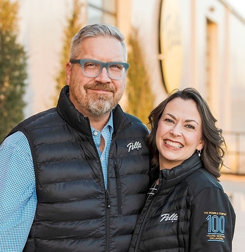 Andy and Ainslee Crum, owners of Pella showrooms in Oklahoma