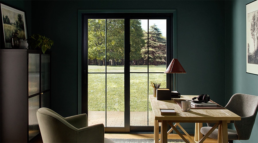 lifestyle series hinged door with four casement windows