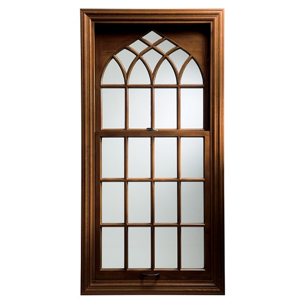 custom window with gothic style glass