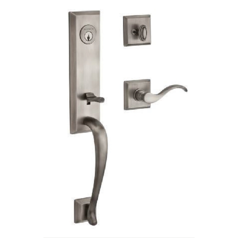 satin nickel handle del mar style