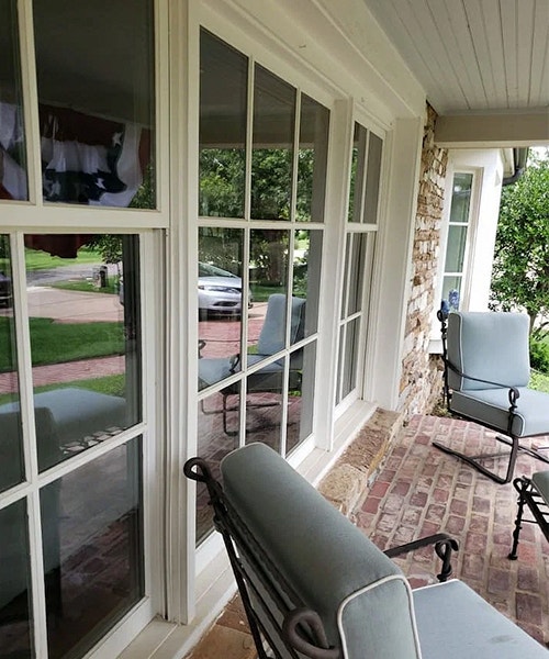 front porch old windows before replacement