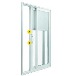 multipoint locking system for vinyl sliding patio doors