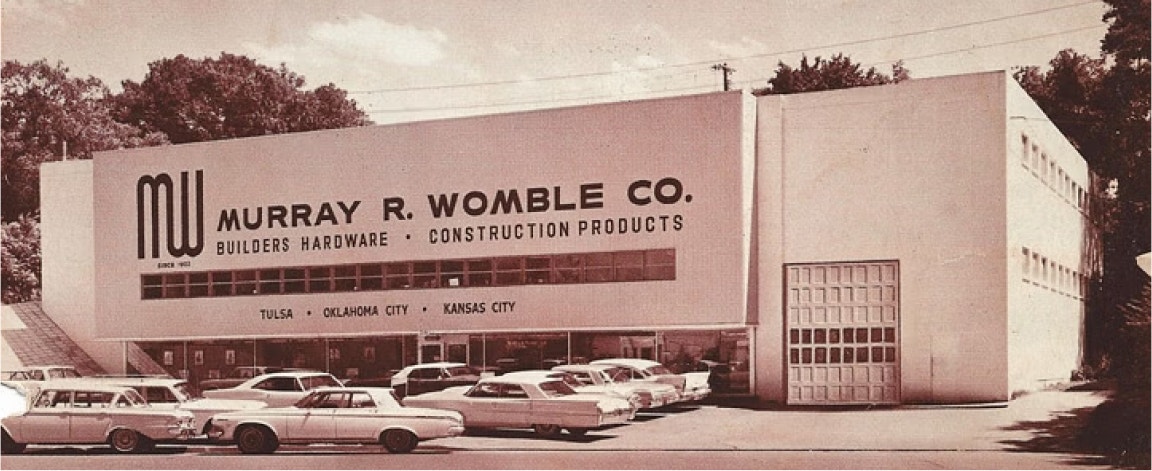 a historic photo of the Murray R Womble Company building in Oklahoma