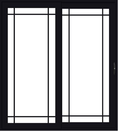 Pella Impervia Sliding Door Prairie Grilles