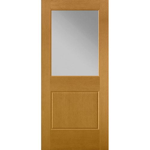 Pella® Fiberglass Entry Doors Flush Glazed 1/2 Light