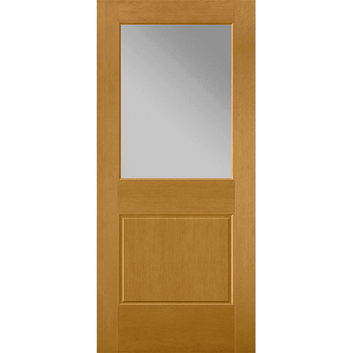 flush-glazed 1/2 light entry door
