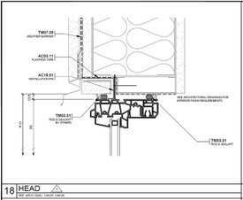 St. Paul Plaza window head drawing.