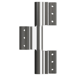 silver hinged door hinge