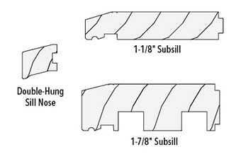 sill profiles for wood brickmould installation