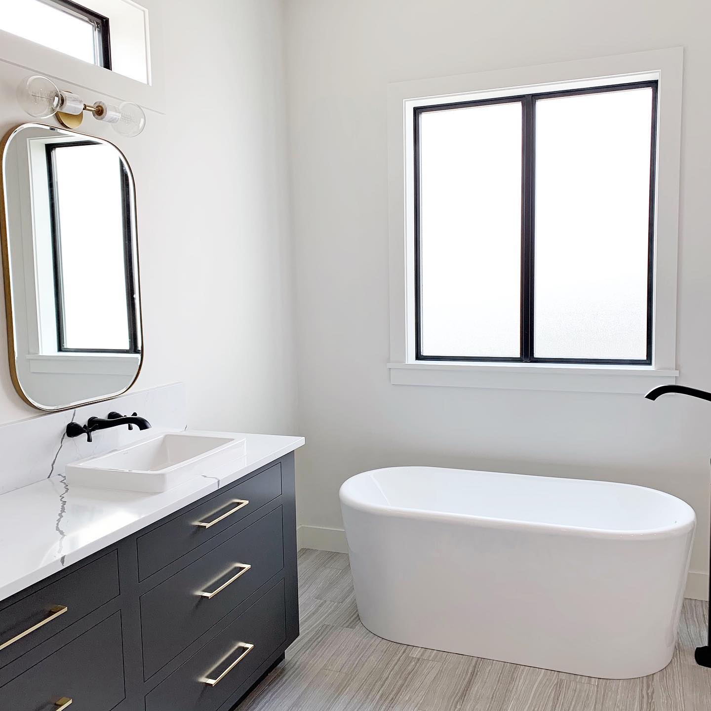Sliding Window Invites Fresh Air Into Modern Bathroom | Pella