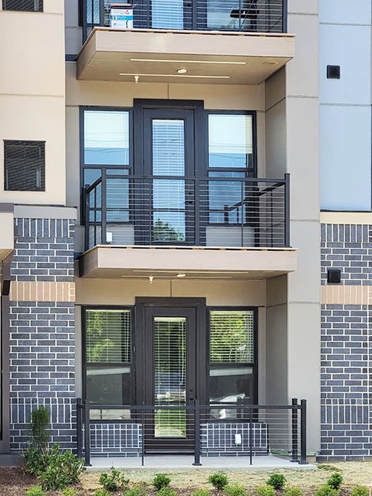 Addis View apartment units with newly installed windows.