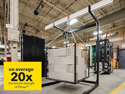 statistic image over a suspension of cinder blocks