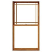 lifestyle double-hung window with prairie grilles