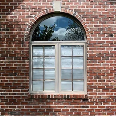 Huxley home remodel replaced an old sliding window with two new Pella Impervia casement windows with blinds-between-the-glass.