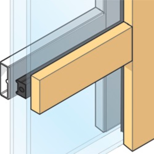 1 1/4" Square Integral Light Technology 1 1/4"" Integral Light Technology grille drawing