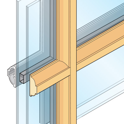 1 1/4" Integral Light Technology grille drawing