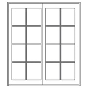 Traditional sliding door illustration of traditional grilles