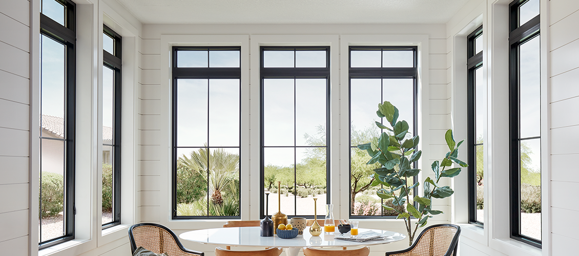Passive Home certified windows featuring Pella Impervia Casement windows