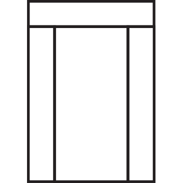 illustration of an entry door with rectangular transom