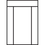 illustration of an entry door with rectangular transom