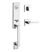 seattle style entry door handle in polished chrome