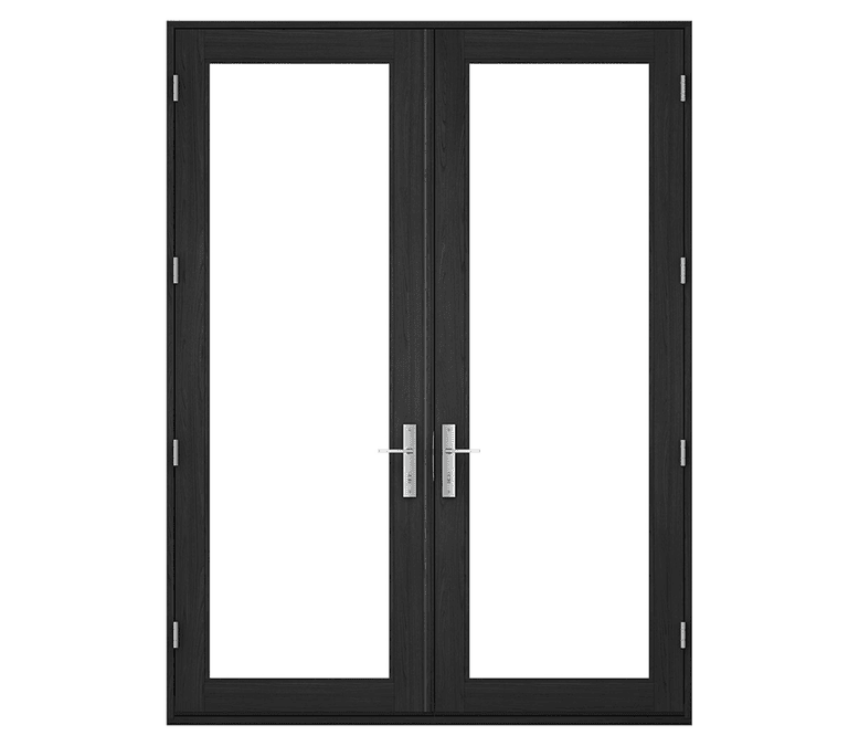 large hinged patio door with no backgrounds